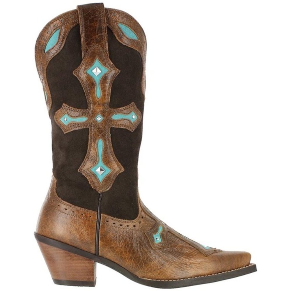 Ariat Tawny Heavenly Cross Overlay Cowgirl Boots